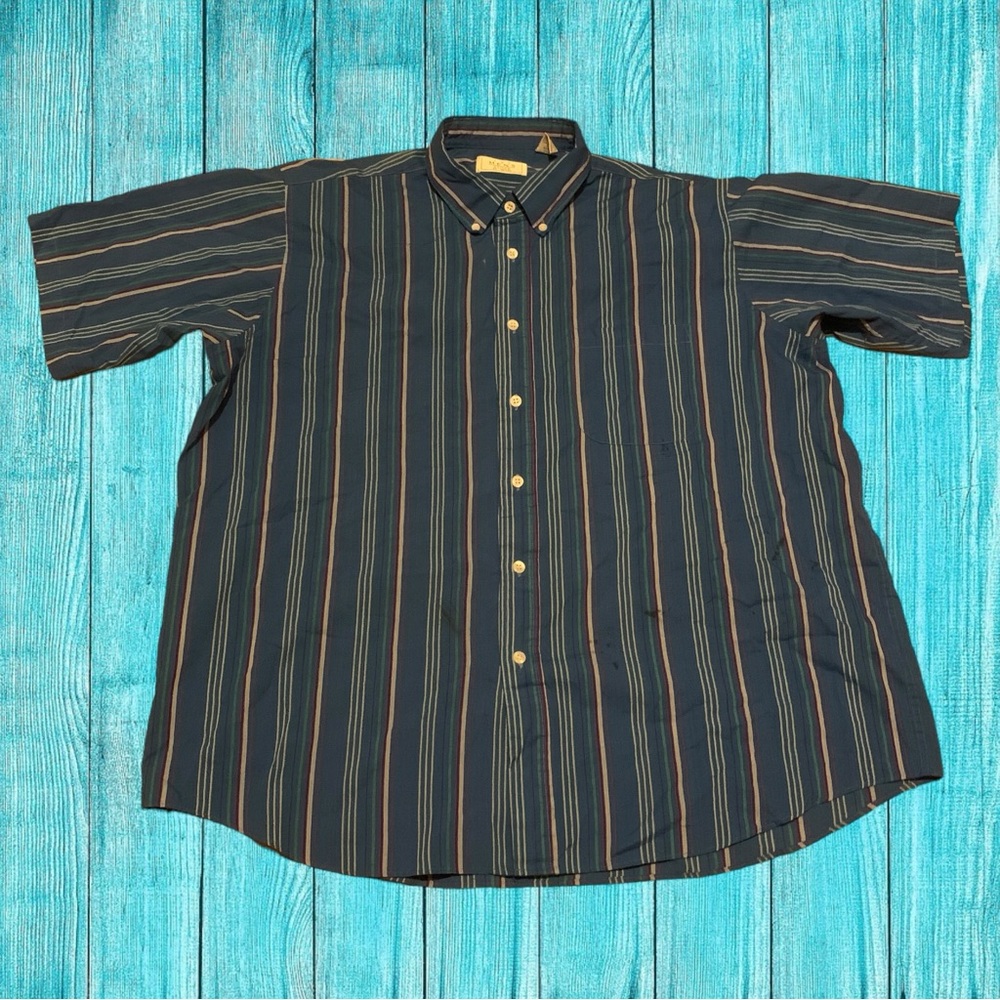 Vintage The Mens Store At Sears Button Up Down Dad Shirt 1990’s Grandpa Core
